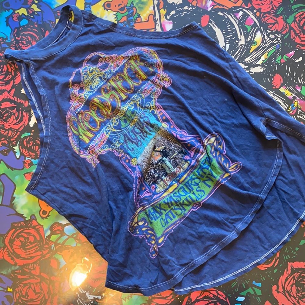 Soft washed blue Woodstock tank